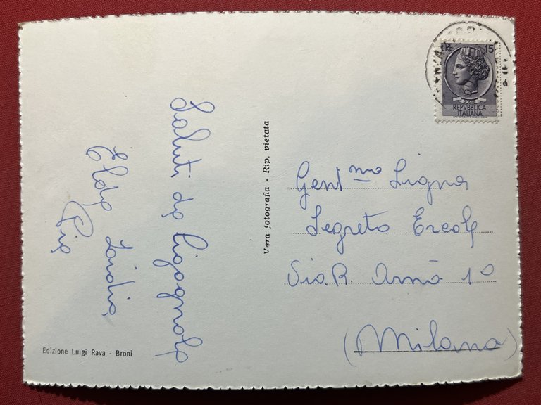 Cartolina - Cigognola ( Pavia ) - Frazione Regondè - …