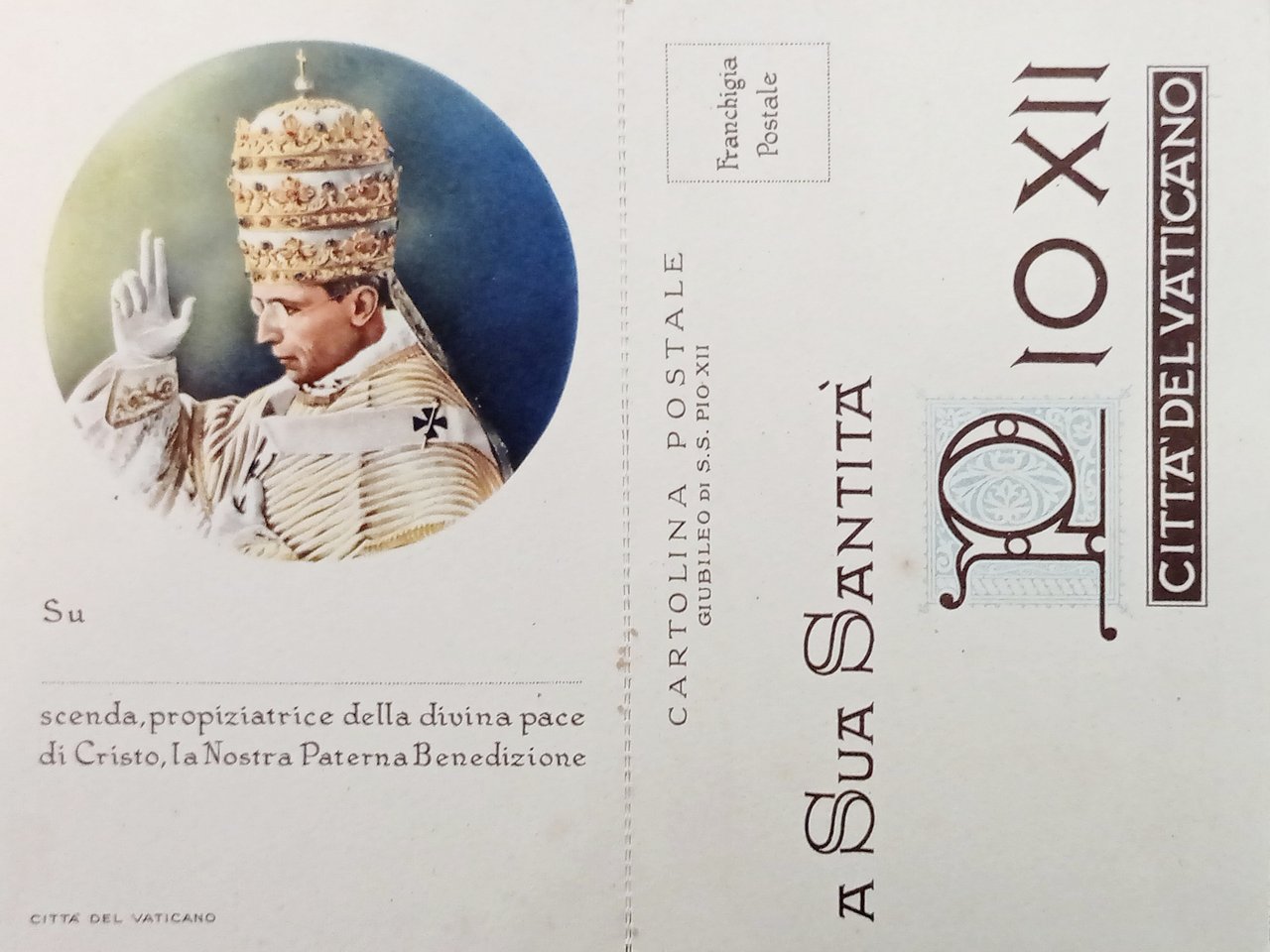 Cartolina - Città del Vaticano - Giubileo di S. S. …