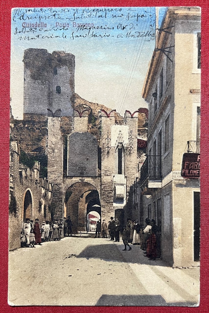 Cartolina - Cittadella ( Padova ) - Porta Bassano - …