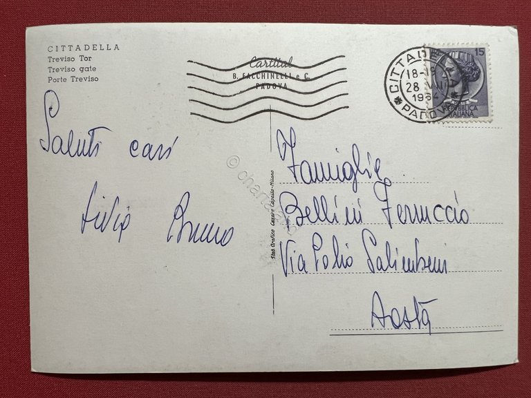 Cartolina - Cittadella ( Padova ) - Porta Treviso - … | Immagine Gallery 4