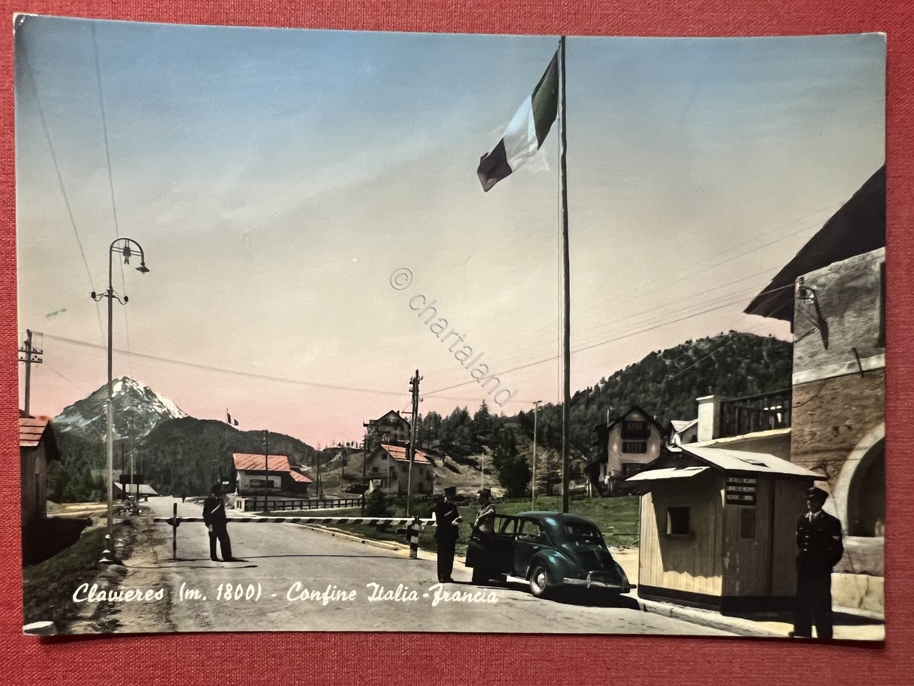 Cartolina - Claviere ( Torino ) - Confine Italo-Francese 1954 …