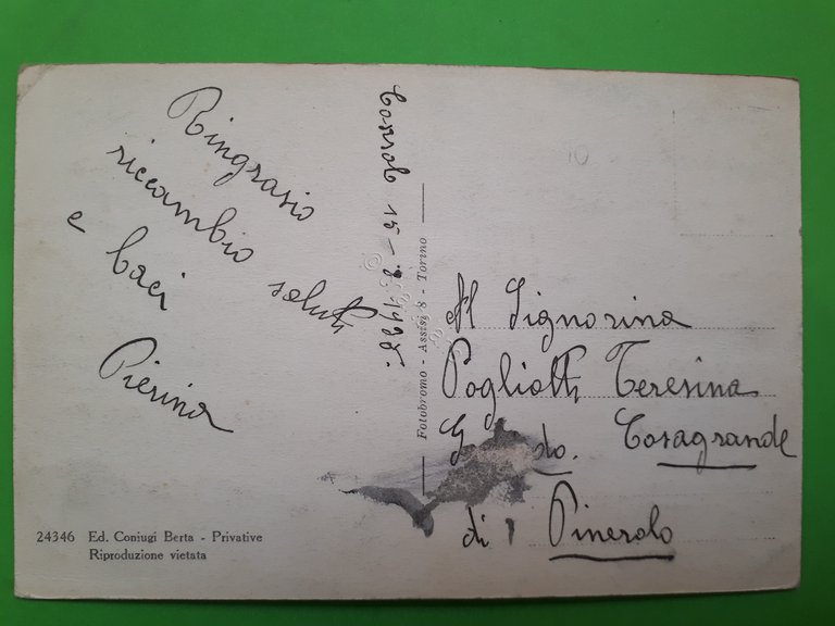 Cartolina - Coassolo - 1936