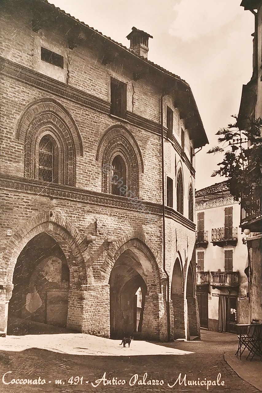 Cartolina - Cocconato - Antico Palazzo Municipale - 1960 ca.