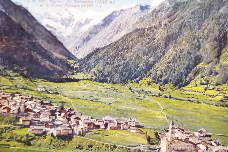 Cartolina - Cogne - Le Valnontey et le Grand Paradis …