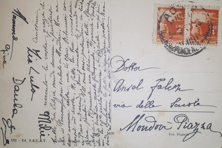 Cartolina - Cogne - Passeggiata - 1947