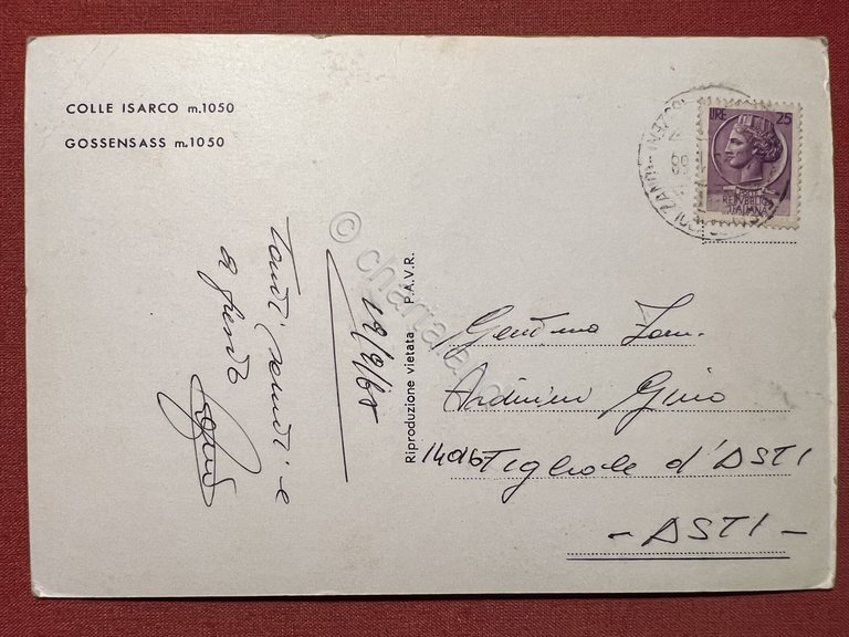 Cartolina - Colle Isarco ( Bolzano ) - Gossensass - …