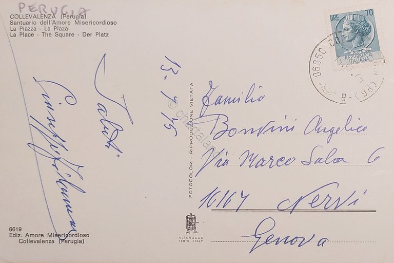 Cartolina - Collevalenza ( Perugia ) - Santuario dell'Amore Misericordioso …