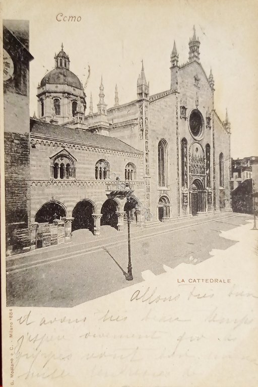 Cartolina - Como - La Cattedrale - 1901