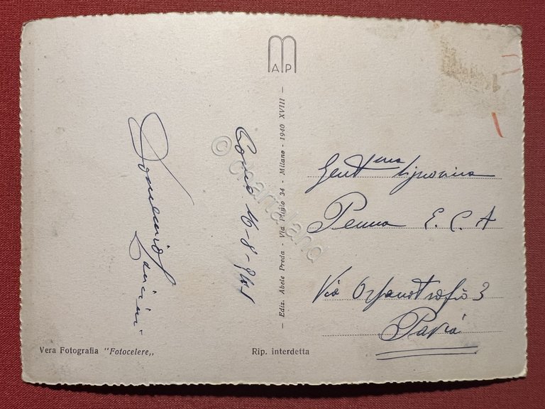 Cartolina - Como - Particolare - 1941