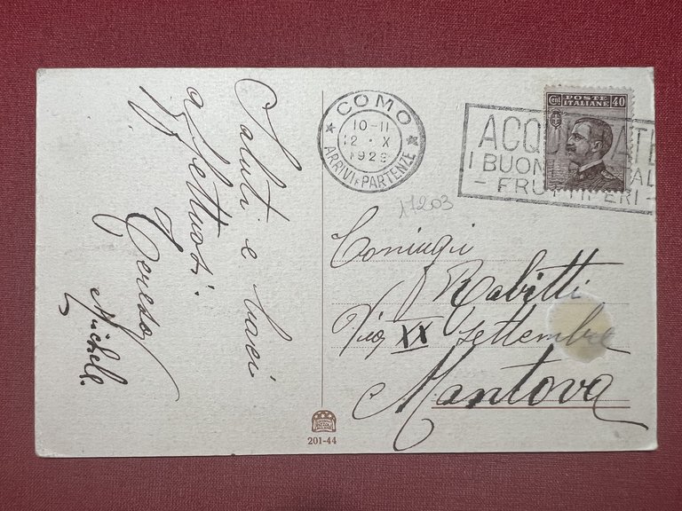 Cartolina - Como - Piazzale Cavour - 1929