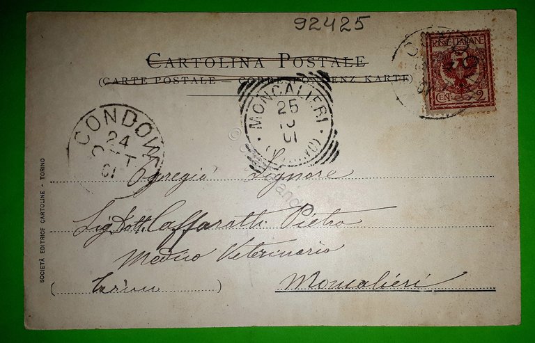 Cartolina - Condove - Panorama - 1901