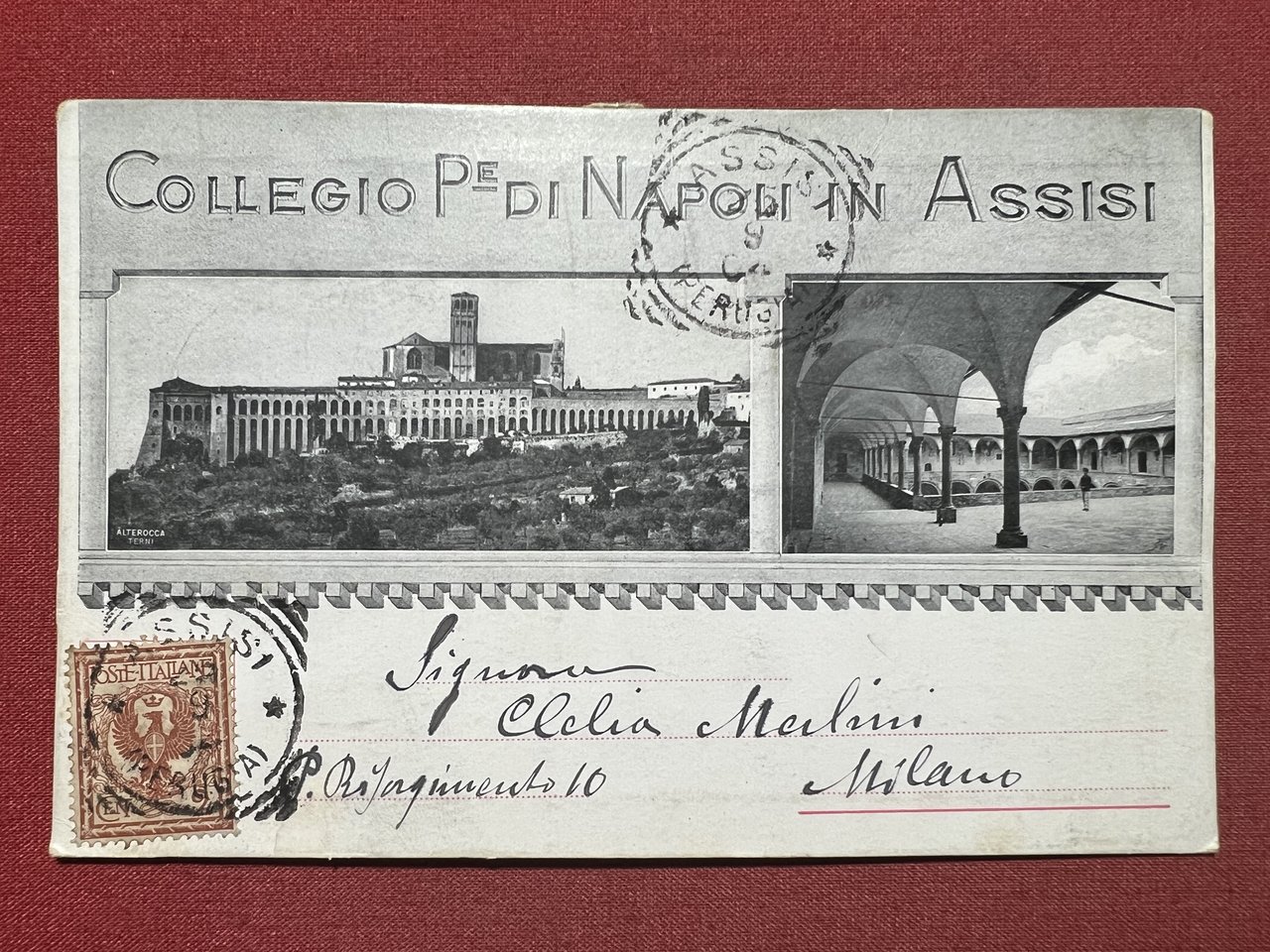 Cartolina - Convitto Nazionale Principe Di Napoli in Assisi ( …