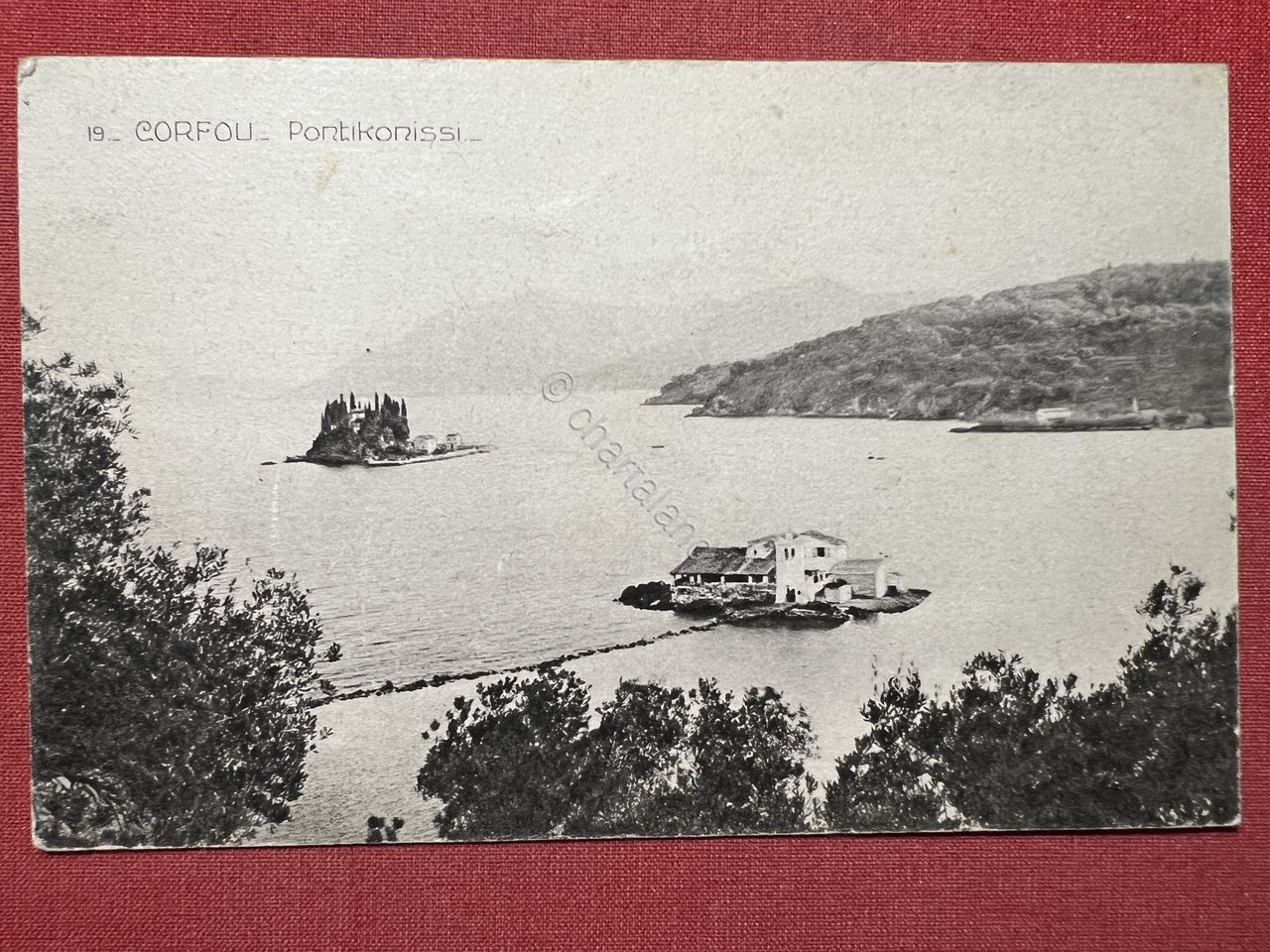 Cartolina - Corfu - Pontikonissi - 1920 ca.