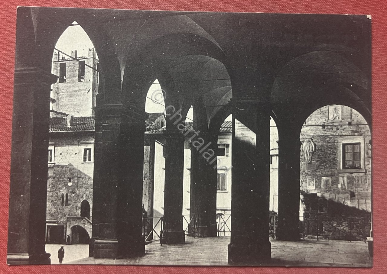 Cartolina - Cortona ( Arezzo ) - Logge del Teatro …