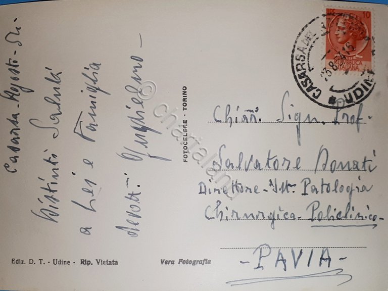 Cartolina - Costume Carnici - 1954