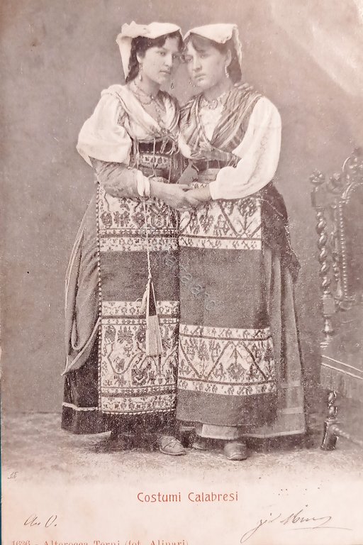 Cartolina - Costumi Calabresi - 1902 | Immagine Gallery 3