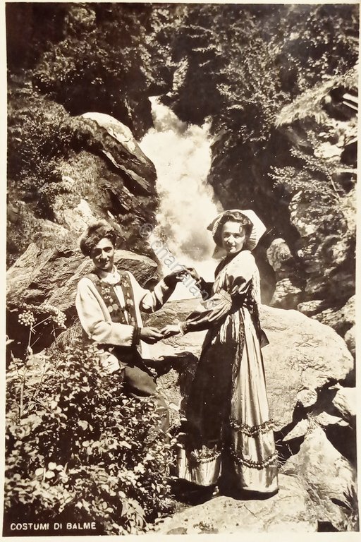 Cartolina - Costumi di Balme ( Torino ) - 1940