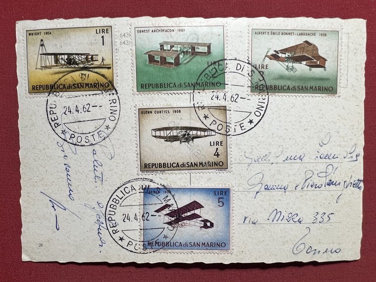 Cartolina - Costumi di San Marino - Vedute diverse - …