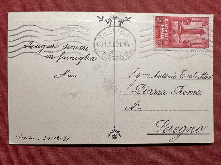 Cartolina - Costumi Sardi - Osilo - 1931