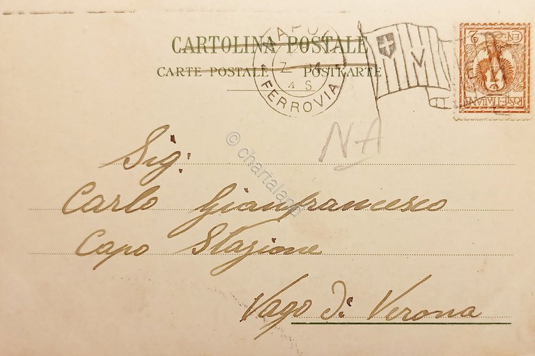 Cartolina - Costumi Sorrentini - 1904