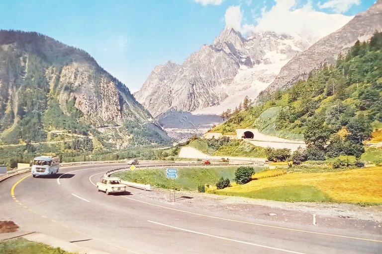 Cartolina - Courmayeur - Entreves - La Nuova Strada per …