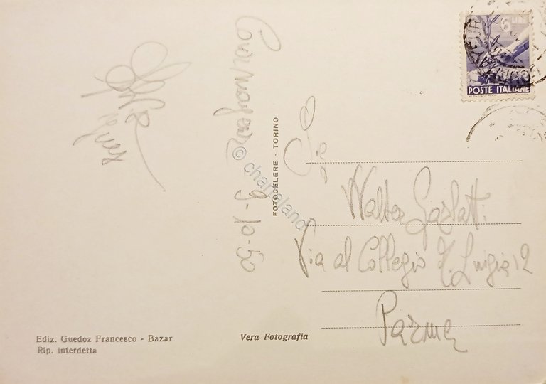 Cartolina - Courmayeur - Villaggio d'Entreves - Sfondo M. Bianco …