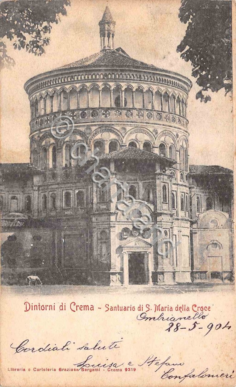 Cartolina - Crema - Dintorni - Santuario di S. Maria …