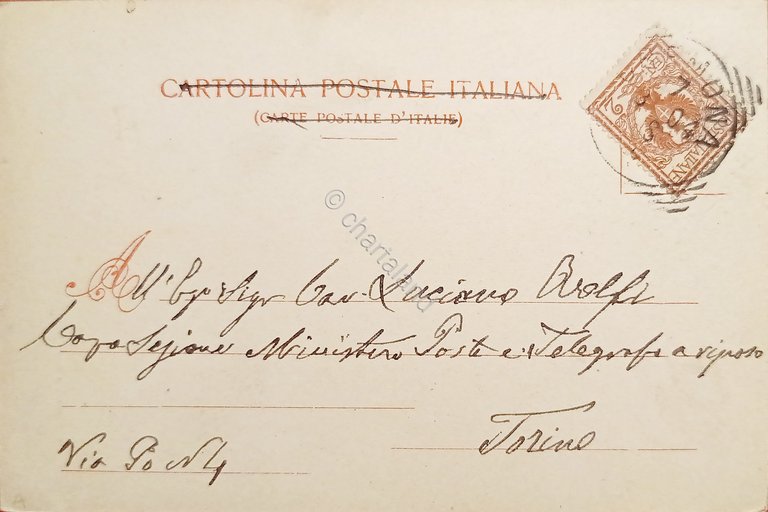 Cartolina - Cremona - Municipio - 1904