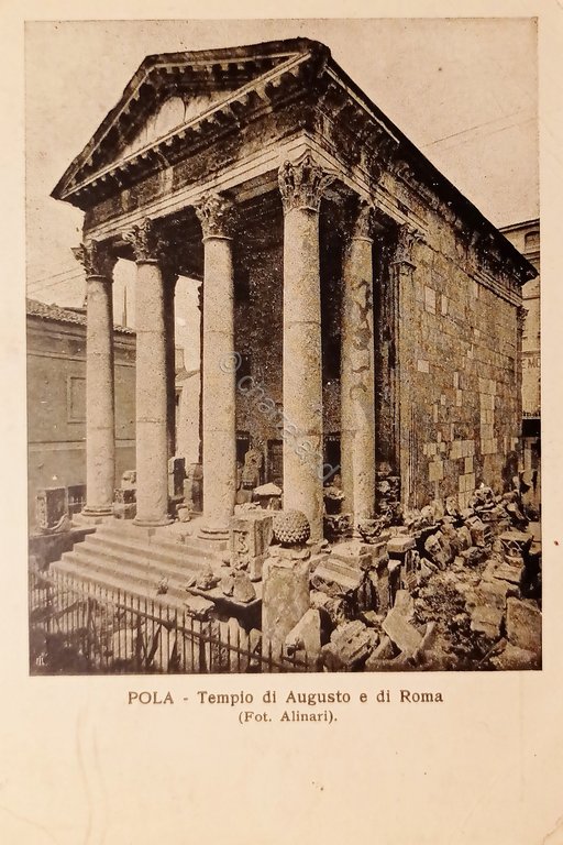 Cartolina - Croazia - Pola - Tempio di Augusto e …