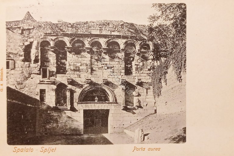 Cartolina - Croazia - Spljet - Spalato - Porta aurea …