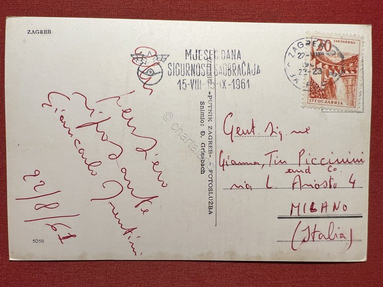 Cartolina - Croazia - Zagreb - 1961