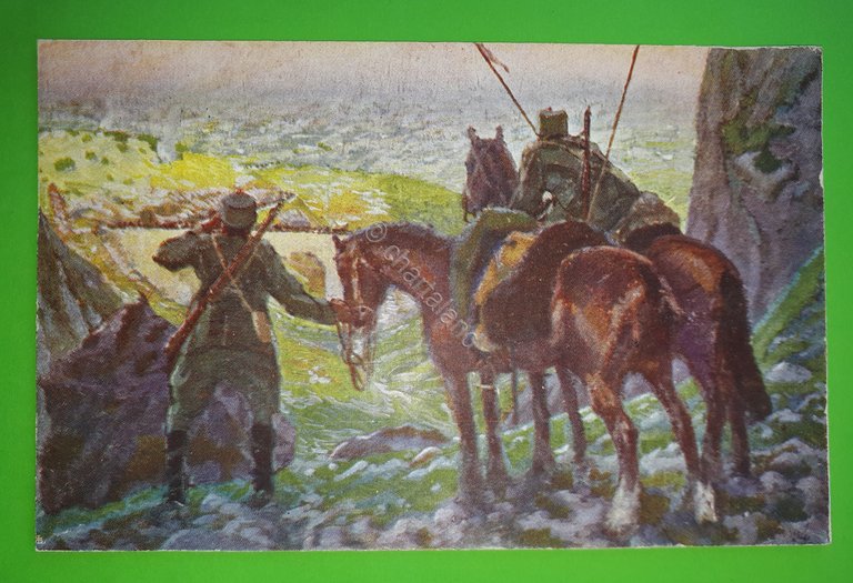 Cartolina - Croce Rossa italiana - Illustrata pittore T. Cascella …