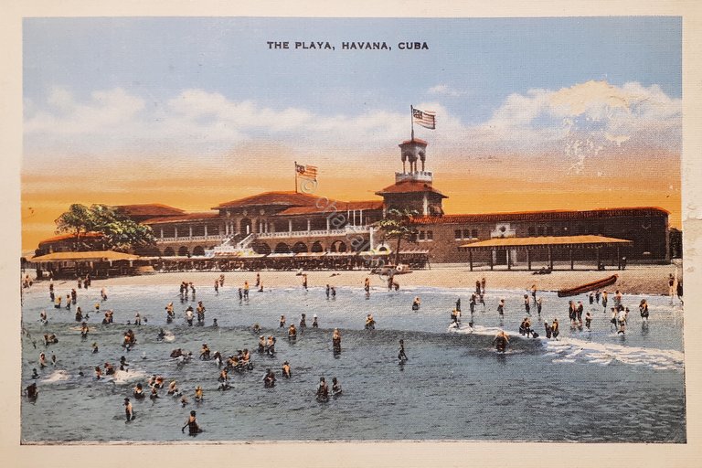 Cartolina - Cuba - Havana - The Playa - 1936