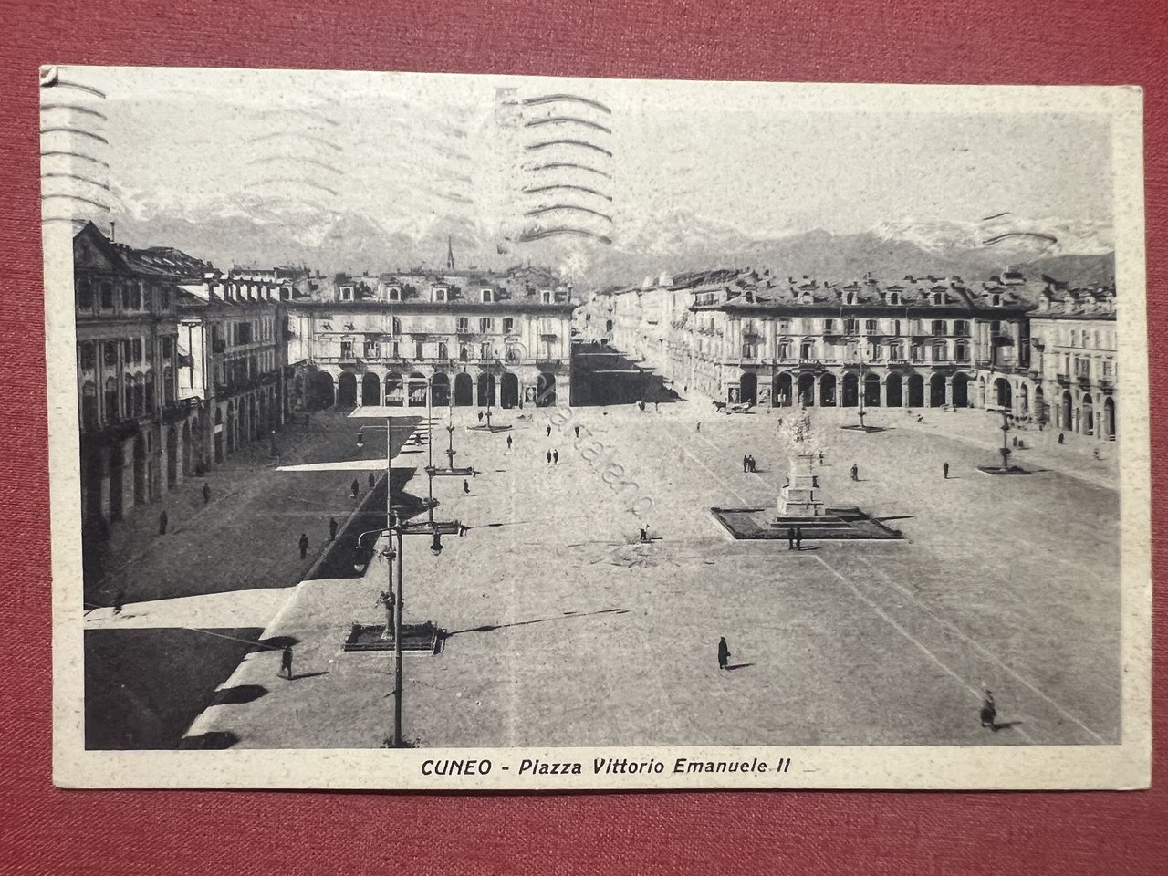 Cartolina - Cuneo - Piazza Vittorio Emanuele II - 1959