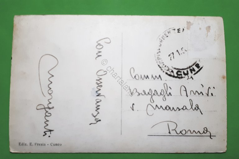 Cartolina - Cuneo - Visione dei Monti da Corso Gesso …