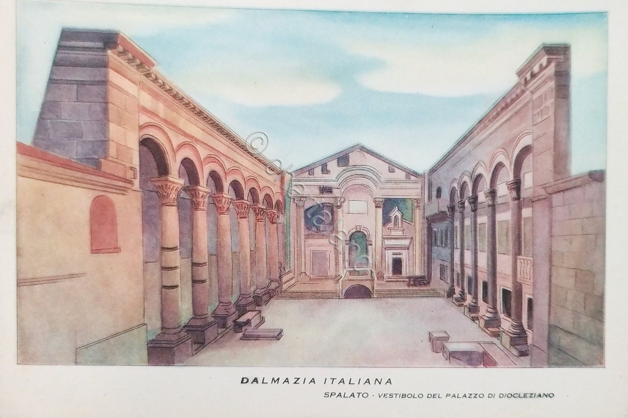 Cartolina - Dalmazia - Spalato - Vestibolo del Palazzo di …