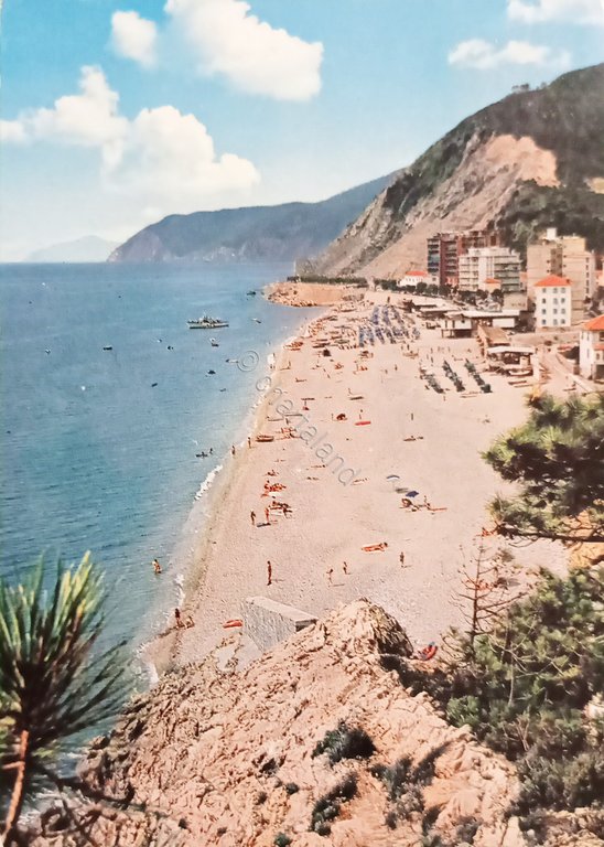 Cartolina - Deiva Marina - Spiaggia de Levante e Monte …