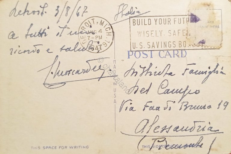 Cartolina - Detroit City Airport - Detroit Michigan - 1967