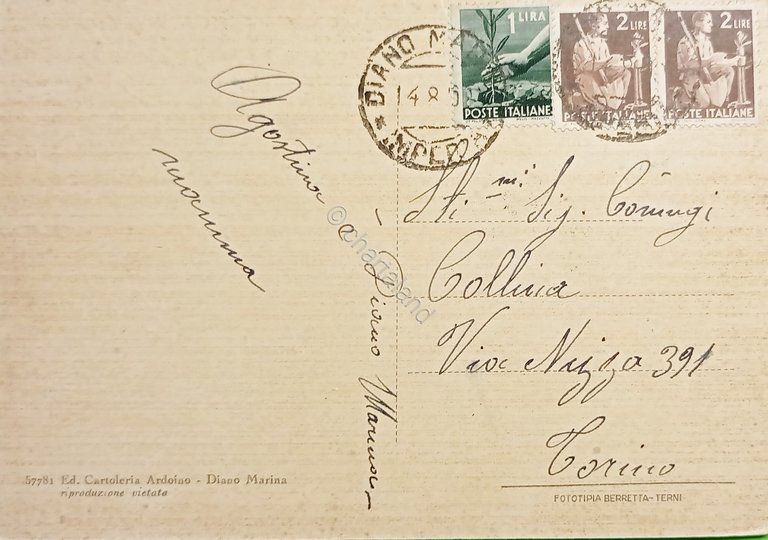 Cartolina - Diano Marina - Riviera dei Fiori - Panorama …