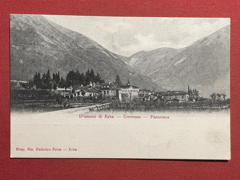 Cartolina - Dintorni di Erba - Crevenna - Panorama - …