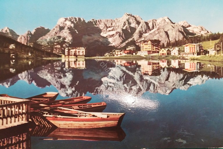Cartolina - Dolomiti - Lago Misurina - Sorapis - 1968