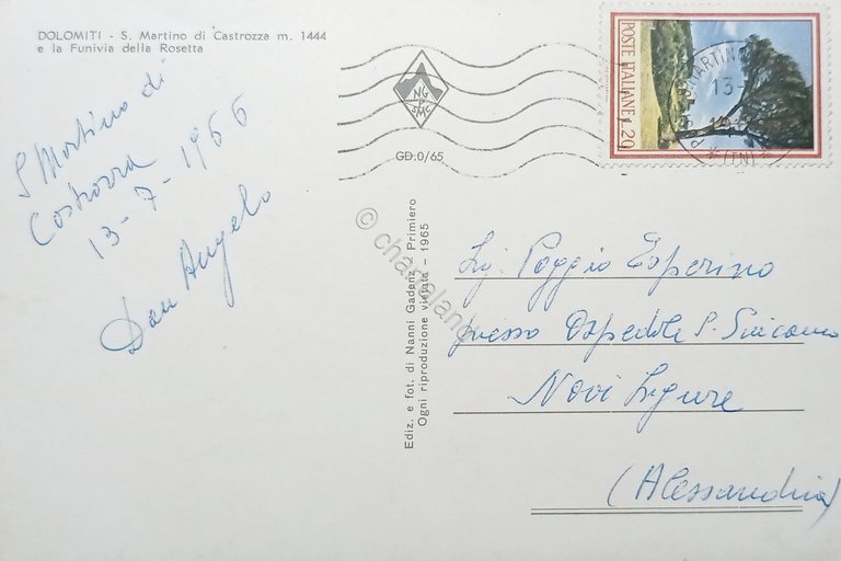 Cartolina - Dolomiti - San Martino di Castrozza e la …