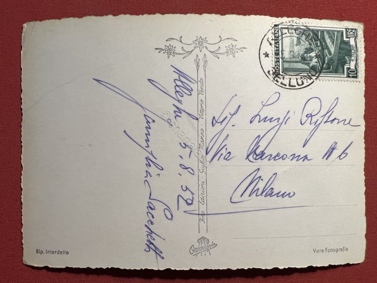 Cartolina - Dolomiti - Strada del Pordoi nello sfondo il …