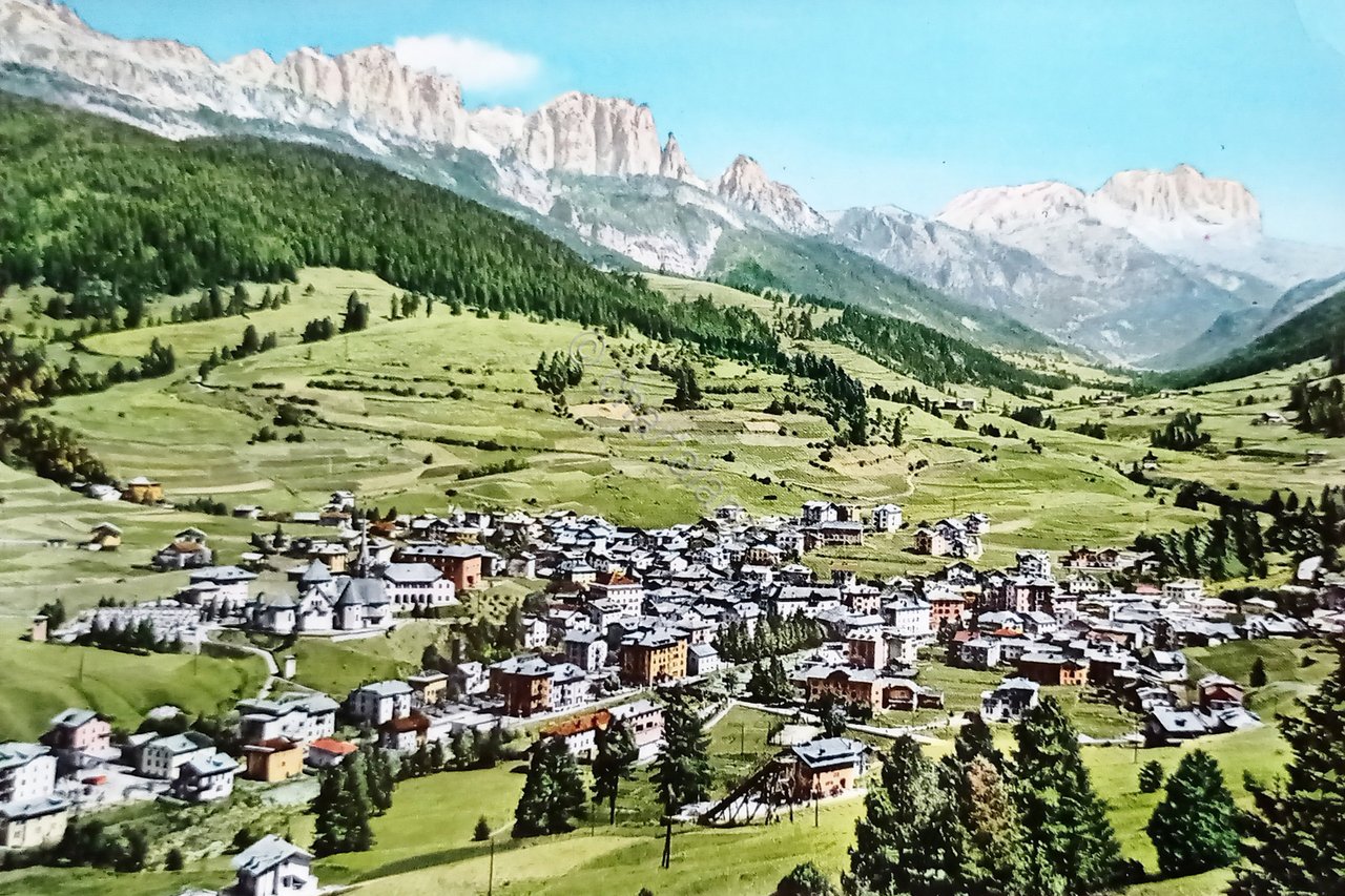 Cartolina - Dolomiti - Val di Fassa - Moena verso …