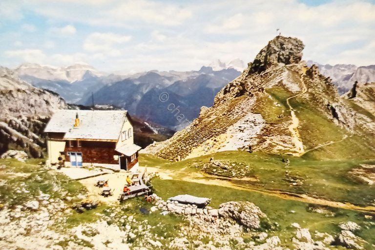 Cartolina - Dolomiti del Catinaccio (Trentino) - Rifugio Roda di …