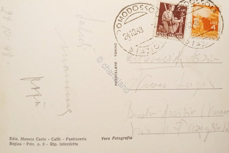 Cartolina - Domodossola - Corso Paolo Ferraris - 1948