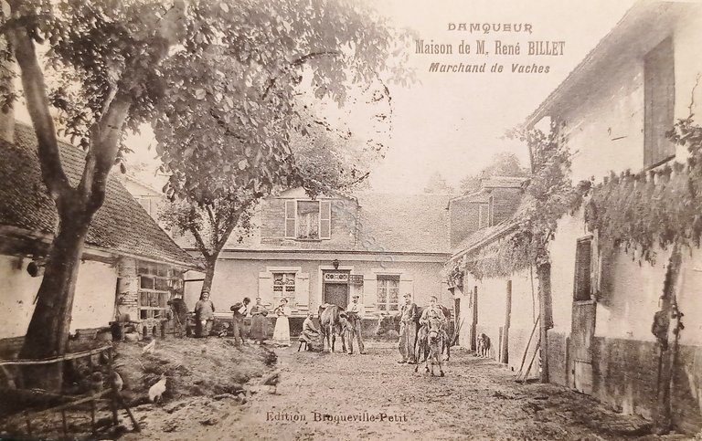 Cartolina - Domqueur - Maison de M. Rene Billet - …