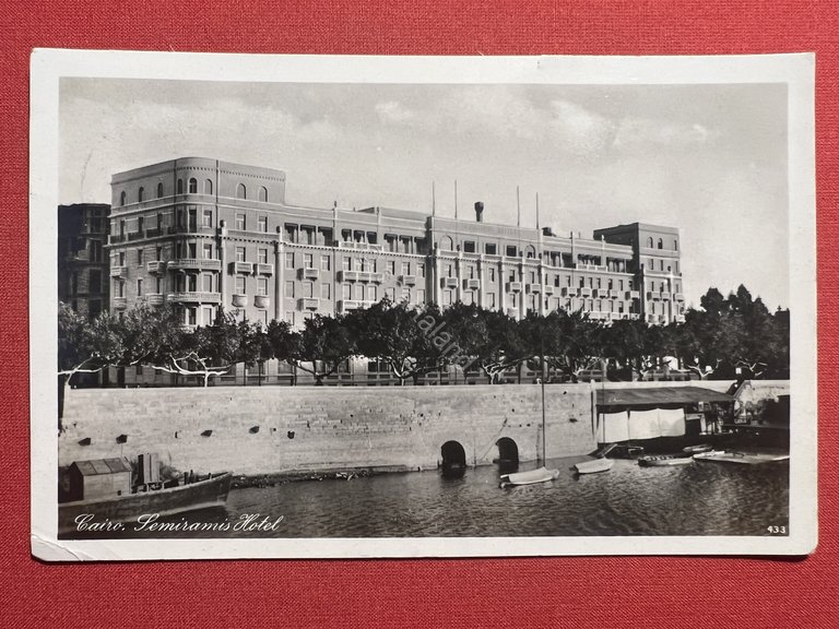 Cartolina - Egitto - Cairo - Semiramis Hotel - 1933