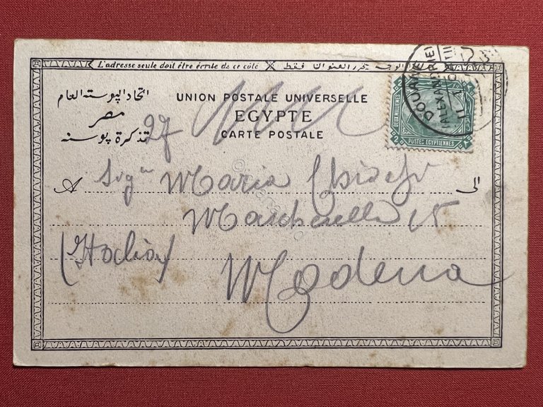 Cartolina - Egitto - Le Caire - Sphynx entre les …