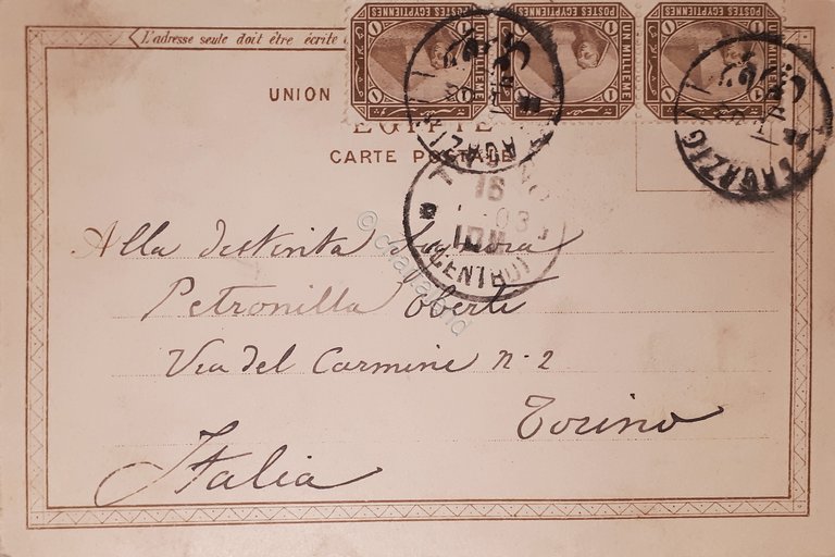 Cartolina - Egypte - Caire - Citadelle - 1903